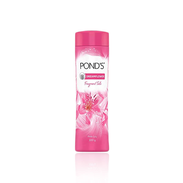 ponds dreamflower fragrant talcum powder pink lily