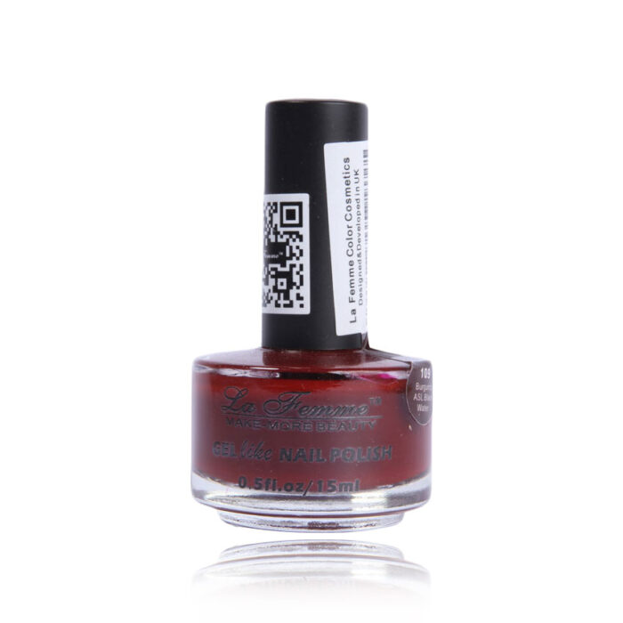 la femme gel like nail polish lf 109 burgundy asl black water color