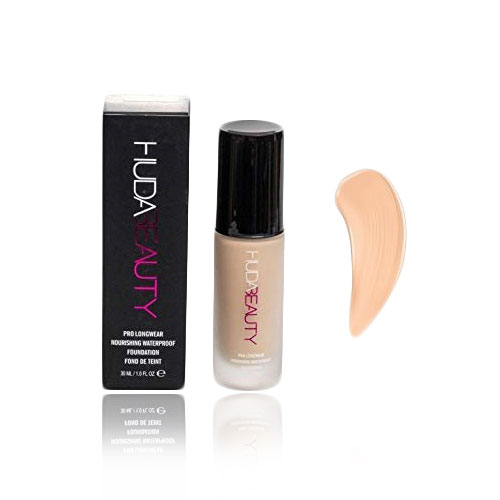 huda beauty pro longwear nourishing waterproof face foundation shade no 02