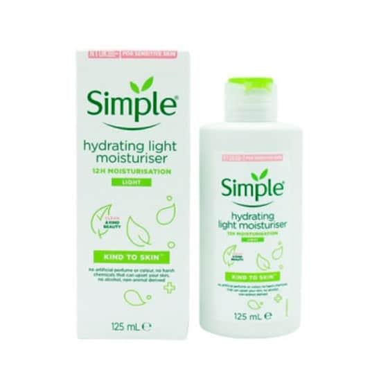 simple kind to skin hydrating light moisturiser