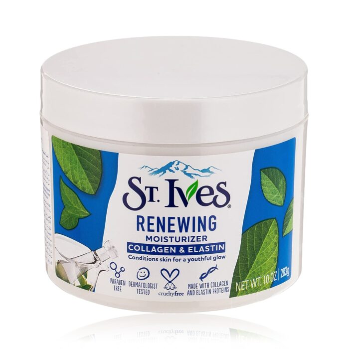 st ives renewing moisturizer collagen elastin facial cream