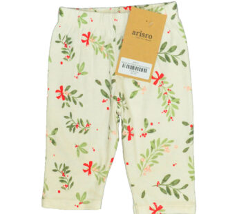 George Red Flower Green Leaf Baby Pant