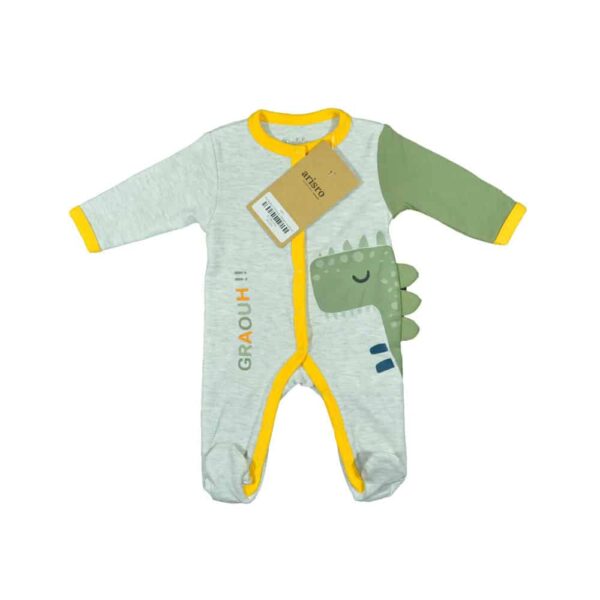 Kimbaloo Dinosaur Design Newborn Full Sleeve Baby Romper