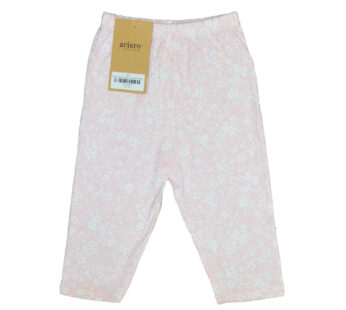 little nutmeg Light Pink Flower Baby Pant