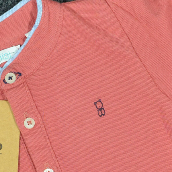 Obaibi Vivid Tangerine Polo For Baby Boys 3