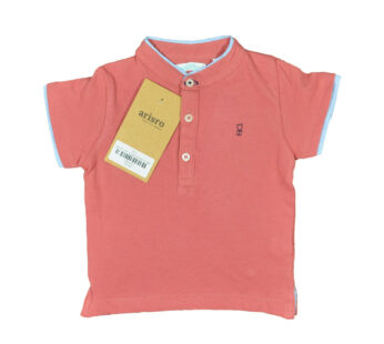 OBaiBi Vivid Tangerine Polo for Baby Boys