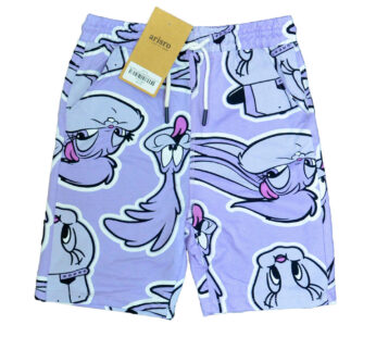 TopoMini Light Steel Blue Cartoon Boys Shorts