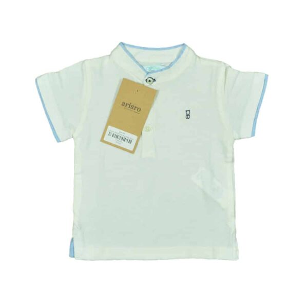 Obaibi White Polo For Baby Boys 01