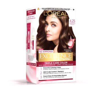 LOREAL PARIS EXCELLENCE Creme TRIPLE HAIR CARE COLOUR 4.25 AISHWARYA’S BROWN