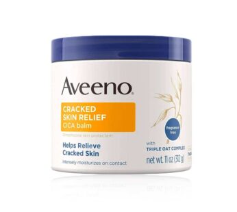 Aveeno CRACKED SKIN RELIEF CICA balm Dimethicone skin protectant Helps Relieve Cracked Skin Intensely moisturizes on contact with TRIPLE OAT COMPLEX