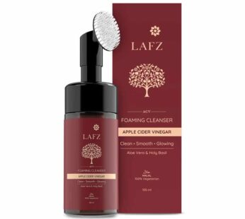 LAFZ ACV FOAMING CLEANSER APPLE CIDER VINEGAR Clean, Smooth, Glowing, Aloe Vera & Holy Basil HALAL 100% Vegetarian