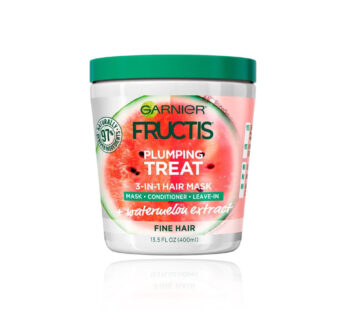 Garnier Fructis Plumping Treat 3 in 1 Hair Mask with Watermelon Extract