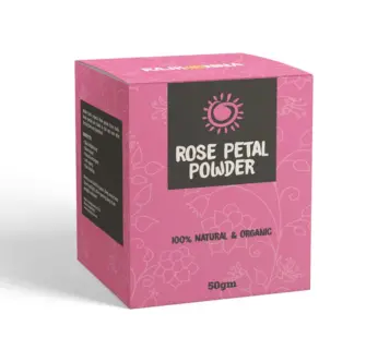 Rajkonna Rose Petal Powder 100% Natural and Organic