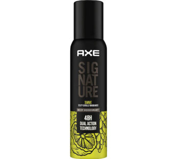 AXE SIGNATURE SUAVE ZESTY CITRUS FRAGRANCE BODY DEODORANT 48H DUAL ACTION TECHNOLOGY