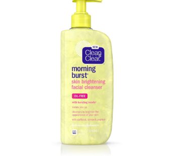 Clean & Clear Morning Burst Skin Brightening Facial Cleanser Oil Free With Bursting Beads