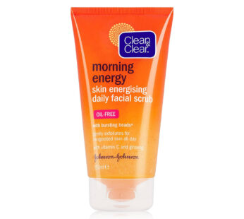 Clean & Clear morning energy skin energising daily facial scrub OIL-FREE with bursting beads