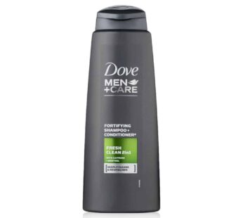 Dove MEN+CARE FORTIFYING SHAMPOO + CONDITIONER FRESH CLEAN 2in1 WITH CAFFEINE+MENTHOL DEEPLY CLEANS & REVITALISES