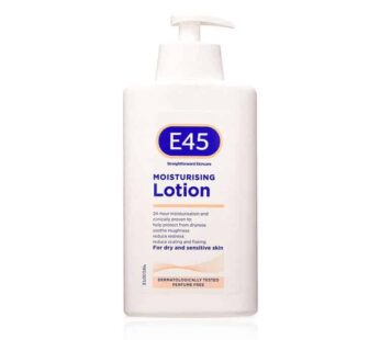 E45 Straightforward Skincare MOISTURISING Lotion For dry and sensitive skin, DERMATOLOGICALLY TESTED, PERFUME FREE