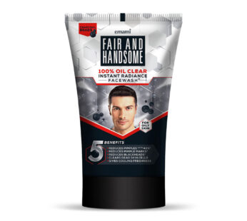 emami FAIR AND HANDSOME 100% OIL CLEAR INSTANT RADIANCE FACE WASH