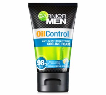 GARNIER MEN Oil Control ANTI-SHINE BRIGHTENING COOLING FOAM 98% SUKSES Ekstrak Lemon Mineral Clay KURANGI MINYAK BERLEBIH