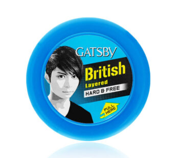 GATSBY British Layered HARD & FREE PULL HERE styling HAIR WAX