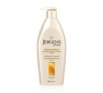 JERGENS Softening Musk PEPLENSHES FOR VISIBLY SOFTER SKIN With Vitamin E MOISTURIZER