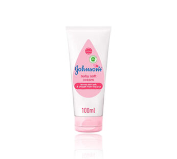 Johnsons baby soft cream leaves skin soft & smooth from first use