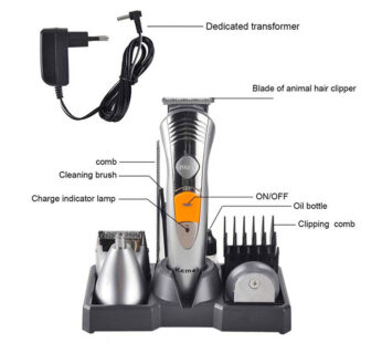 Kemei KM-580A 7 in 1 Professional Multifunctional Hair Clipper Razor Waterproof Shaver Nose Trimmer