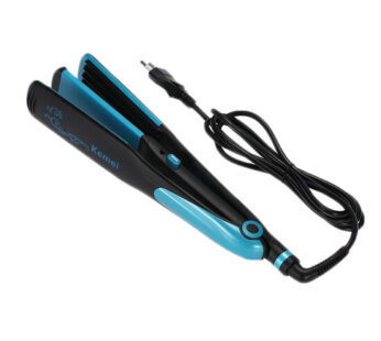 Kemei KM-2209 Professional Electronic Hair Straightener Hair Curler 2 in 1 Irons 90W Hairstyling Portable Flat Straightening Corrugated Curling Styling Tools EU Plug