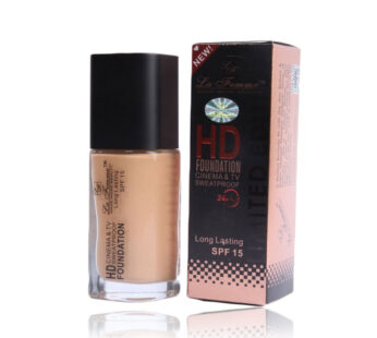 La Femme HD CINEMA & TV SWEATPROOF Long Lasting FOUNDATION SPF 15 Honey Shade No 04