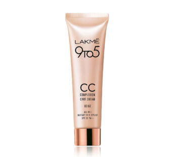 Lakme 9 To 5 Complexion Care Face CC Cream, Beige, SPF 30, Conceals Dark Spots & Blemishes