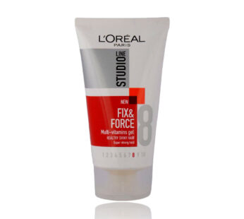 LOREAL PARIS LINE STUDIO FIX & FORCE Multi-vitamins gel Healthy shiny hair SUPER STRONG HOLD 8