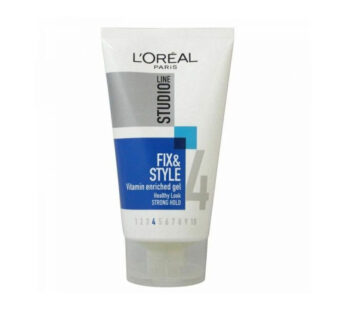 LOREAL PARIS STUDIO LINE FIX & STYLE Vitamin enriched hair gel Healthy Look STRONG HOLD 4