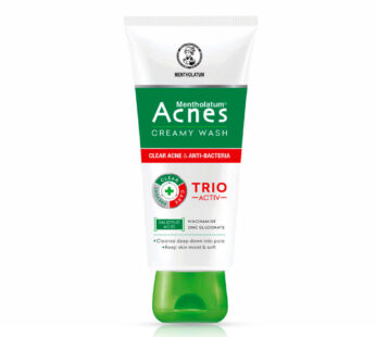 MENTHOLATUM Acnes CREAMY WASH CLEAR ACNE & ANTI-BACTERIA TRIO ACTIV