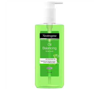 Neutrogena Oil Balancing facial wash with lime & aloe vera, cleanses and removes excess oil for a mattifying effect for only oily skin