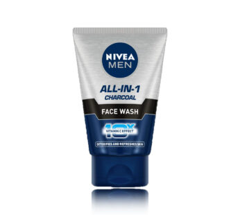 NIVEA MEN all-in-1 charcoal face wash with vitamin C effect