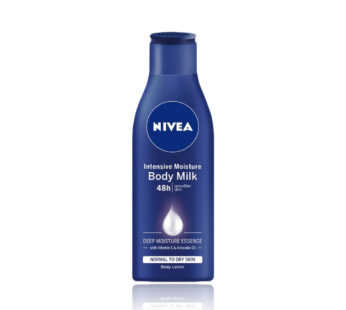 NIVEA Intensive Moisture Body Milk Lotion 48h smoother skin DEEP MOISTURE ESSENCE with Vitamin E & Avocado Oil NORMAL TO DRY SKIN