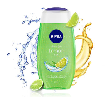 NIVEA Shower Gel Lemon & Oil, naturally caring & refreshing, 98% biodegradable formula