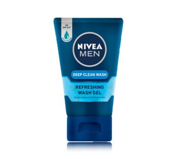 NIVEA MEN deep clean refreshing wash gel deeply cleanses and hydrates skin with menthol