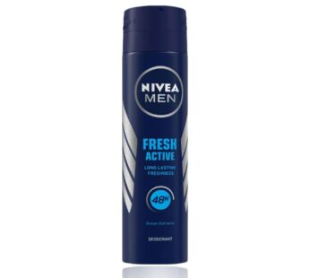 NIVEA MEN Fresh Active Quick Dry 48H Longlasting Freshness With Ocean Scent Body Deodorant Spray