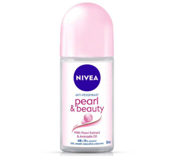 NIVEA pearl & beauty roll on ANTI-PERSPIRANT With Pearl Extract & Avocado Oil