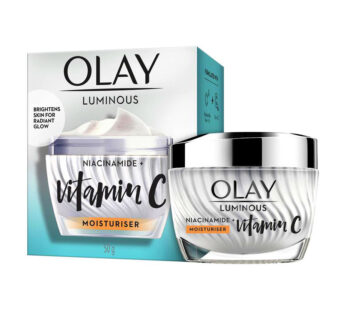 OLAY LUMINOUS NIACINAMIDE+ Vitamin C MOISTURISER BRIGHTENS SKIN FOR RADIANT GLOW