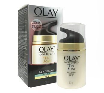 OLAY TOTAL EFFECTS 7 IN ONE DAY CREAM GENTLE SPF 15 Vitamin Enriched For Fresh & Radiant Skin