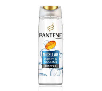 PANTENE PRO-V MICELLAR CLEANSE & NOURISH GENTLY PURIFIES HAIR WITH MICELLAR WATER SHAMPOO