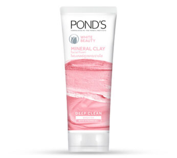 POND’S WHITE BEAUTY MINERAL CLAY FACIAL FOAM Instant Brightness, DEEP CLEAN BRIGHTEN WITH VITAMIN B3+