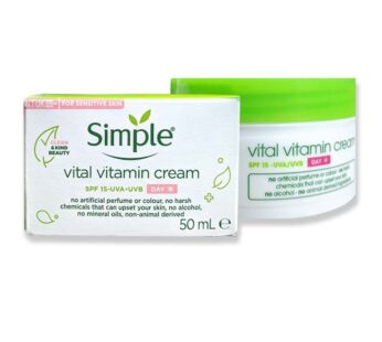 Simple Kind To Skin Vital Vitamin Day Cream SPF 15-UVA-UVB