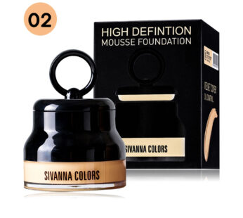 SIVANNA COLORS High Defintion Nude Matte Mousse FOUNDATION Velvet Cover & Oil Control SPF 15 HF 596