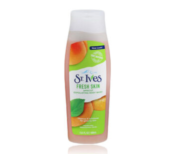 ST.Ives FRESH SKIN APRICOT EXFOLIATING BODY WASH Cleanses & exfoliates for glowing skin PARABEN FREE DERMATOGIST TESTED