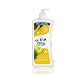 ST.IveS HYDRATING VITAMIN E & AVOCADO BODY LOTION 100% Natural Moisturizers paraben free, dermatologist tested non-greasy formula