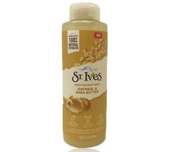 ST.Ives NEW SOOTHING OATMEAL & SHEA BUTTER BODY WASH Made With 100% Natural Extracts PARABEN FREE